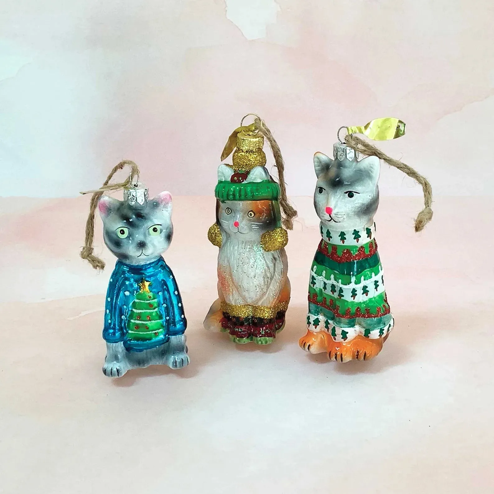 Festive Kitty Ornament