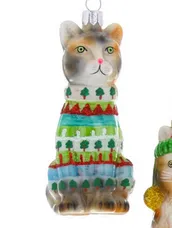 Festive Kitty Ornament