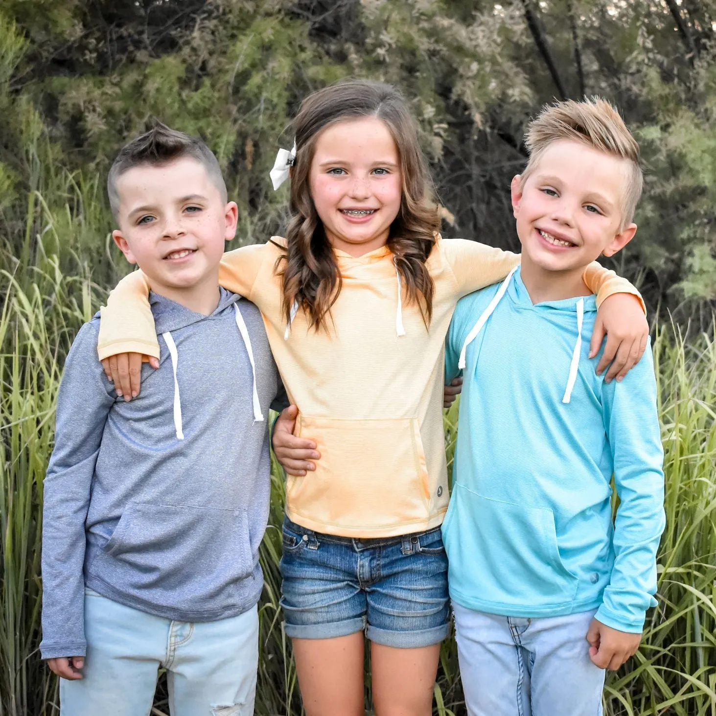 Kids Long Sleeve Hoodie - Daffodil Yellow