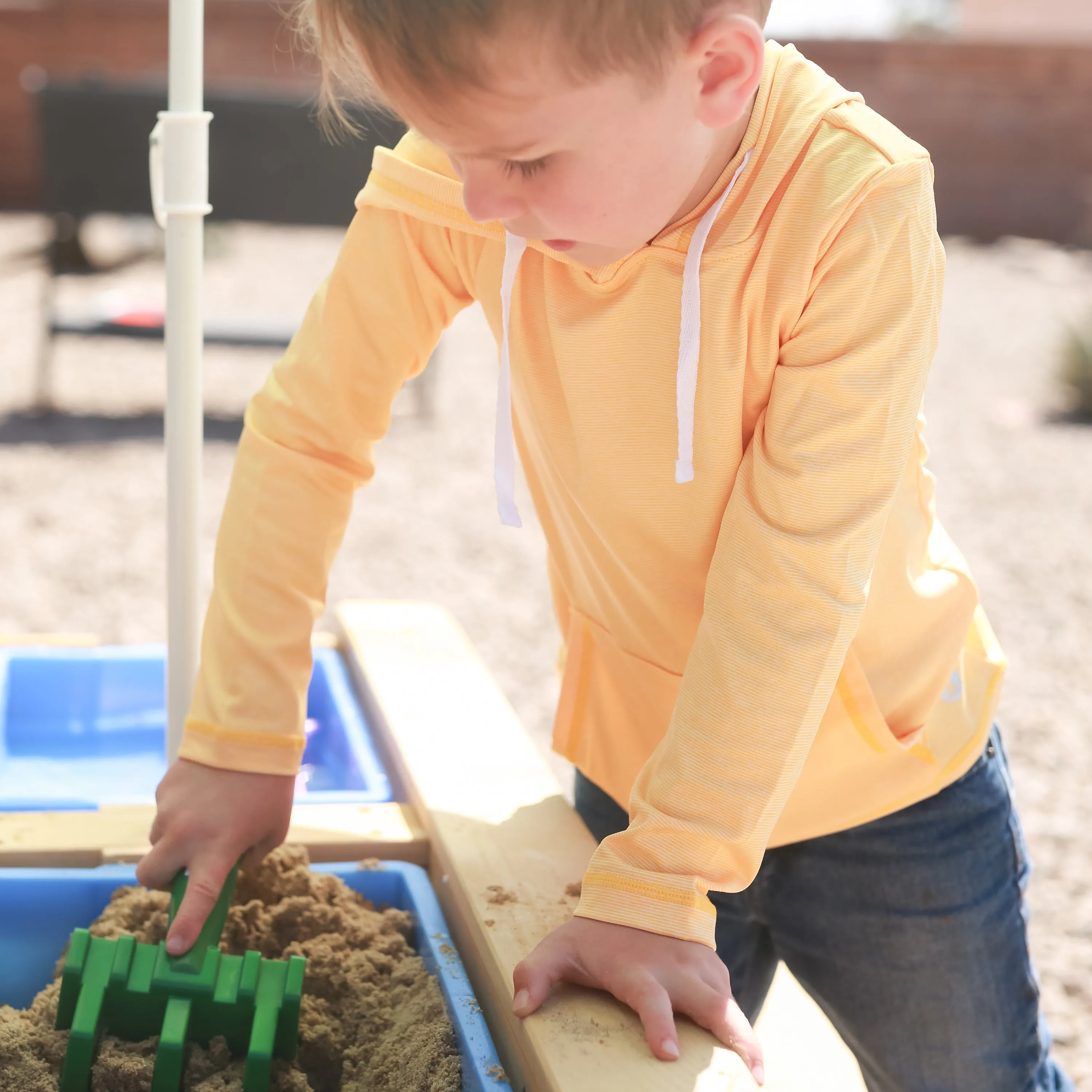Kids Long Sleeve Hoodie - Daffodil Yellow