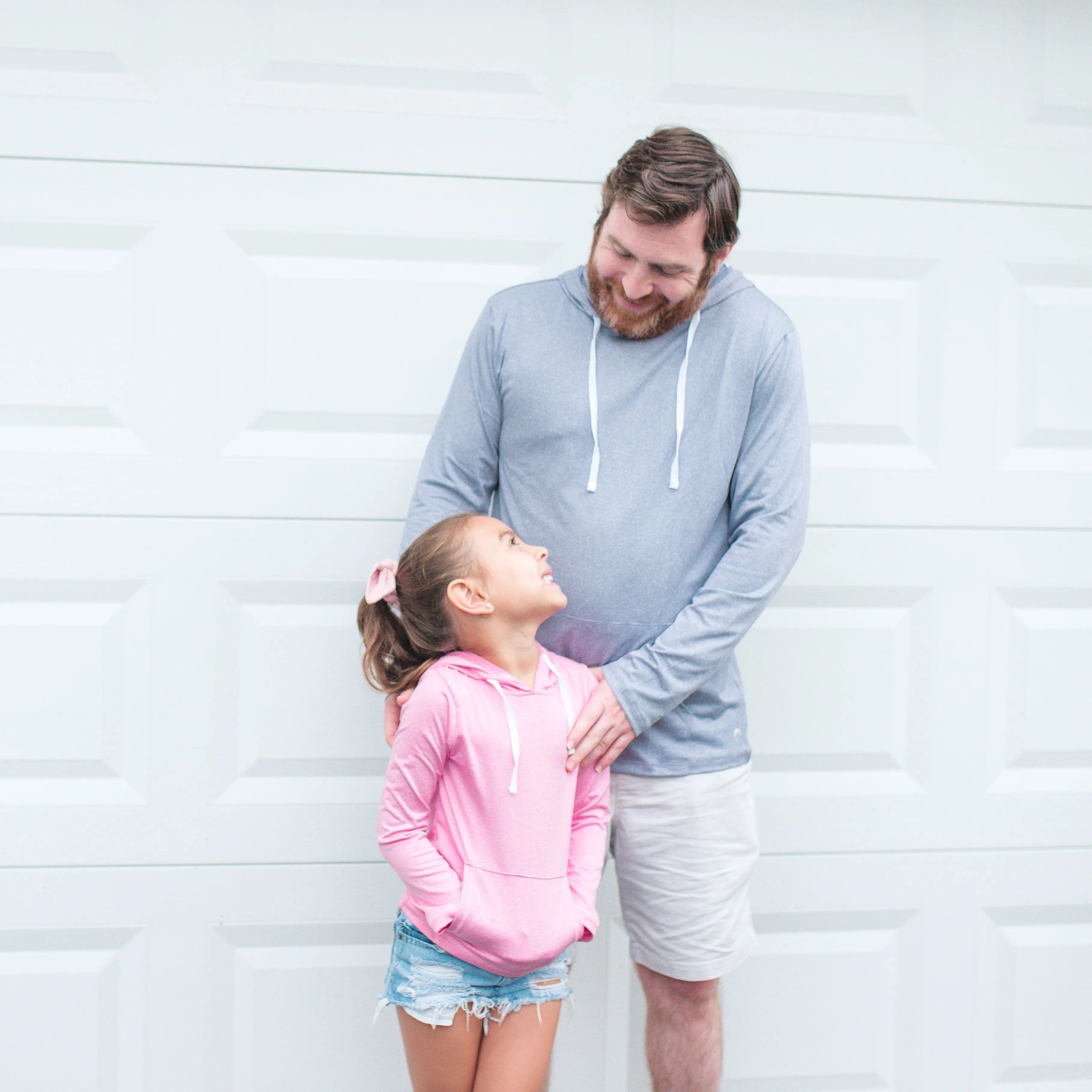 Kids Long Sleeve Hoodie - Rose Pink