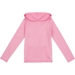 Kids Long Sleeve Hoodie - Rose Pink