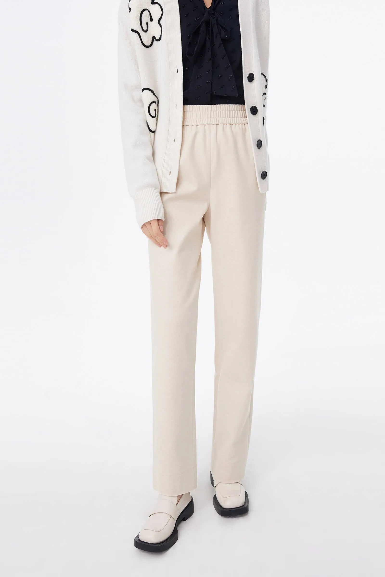 LILY Lined Straight-Leg Casual Pants