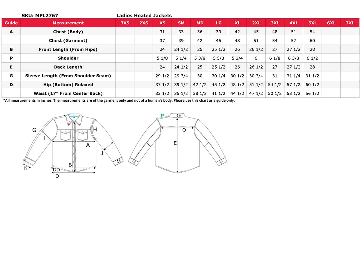 Nexgen Heat MPL2767SET Women's Black 'Heated' Soft Shell Jacket with