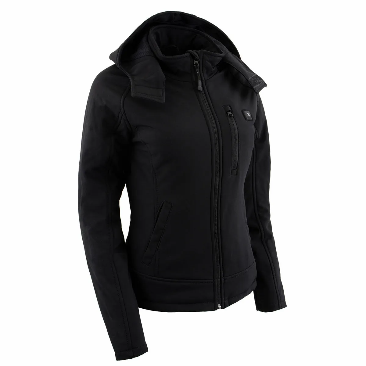 Nexgen Heat MPL2767SET Women's Black 'Heated' Soft Shell Jacket with